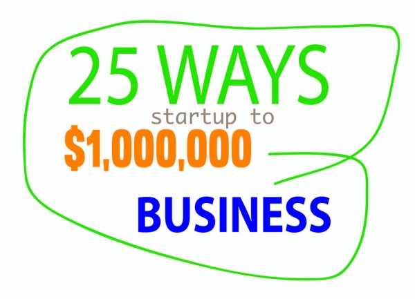 25 Ways To Turn a Startup Into A Million Dollar Business in 12 Months