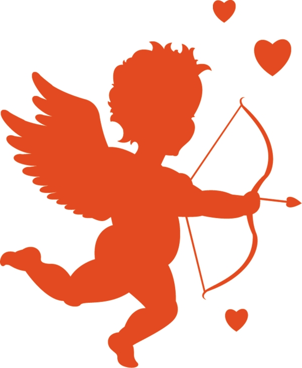 Where&#039;s cupid pointing his arrow?