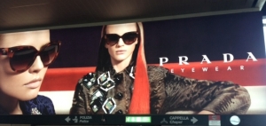 Prada Eyewear Billboard Milano Airport
